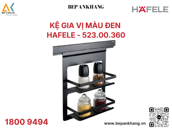 Kệ gia vị màu đen Hafele - 523.00.360